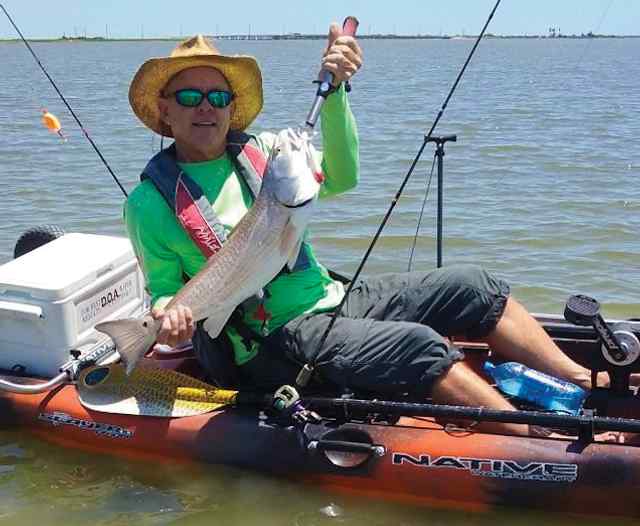 Bubba Woods Copano Bay - 27.75" redfish CPR, caught on Super Spook Jr