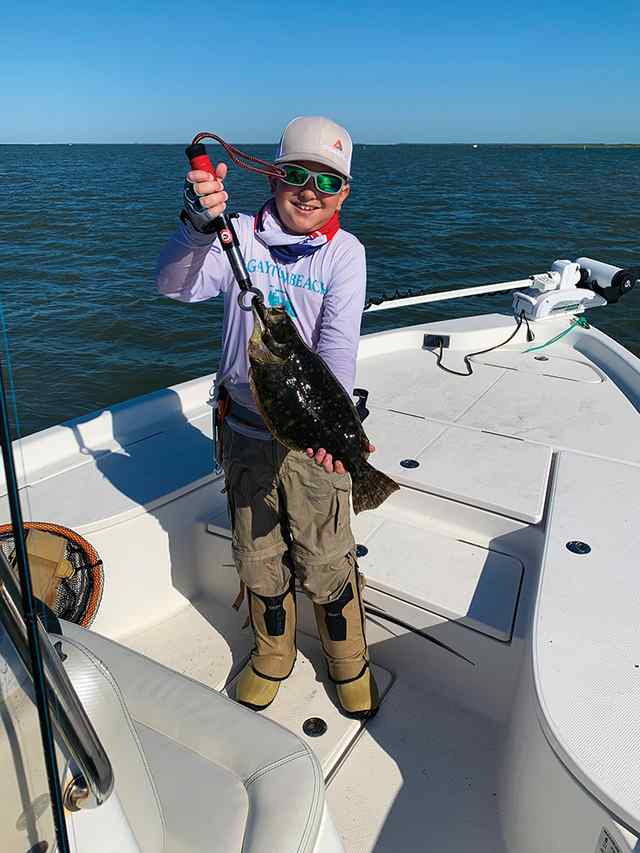 Carson Byars West Galveston Bay - 17.5" flounder