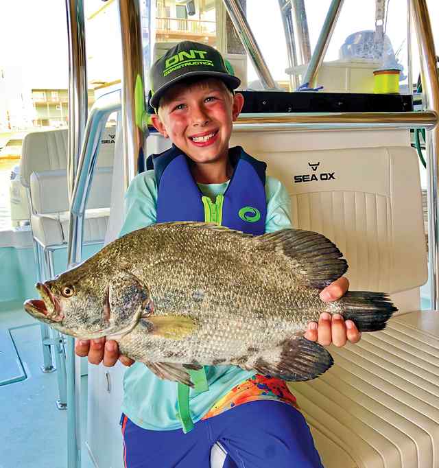 Carson Carroll West Matagorda Bay - first tripletail!