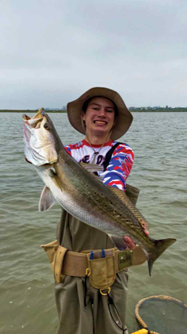 Gage Fowlkes West Galveston Bay - 28" trout CPR