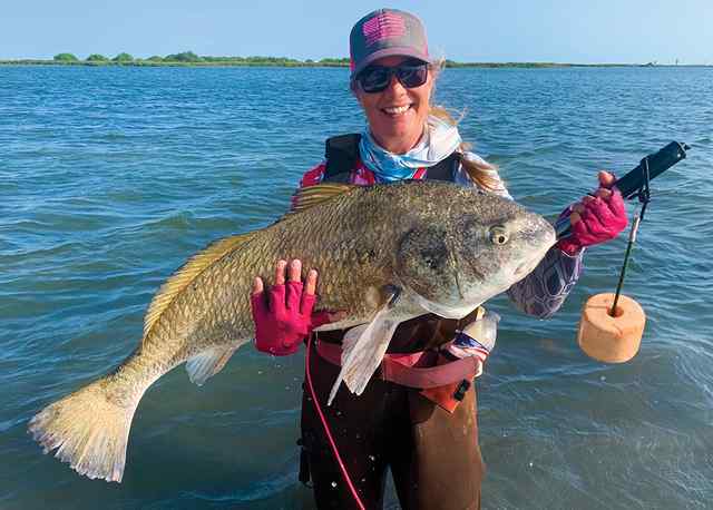 Nina Garrett Port Aransas (East Flats) - 37" black drum CPR