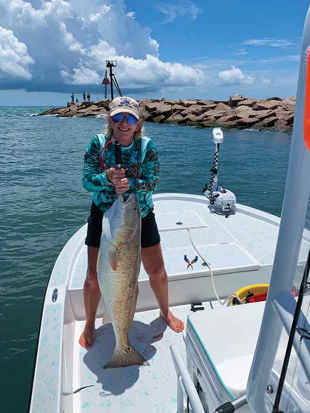 Mitzi Green Port Mansfield - 39 lb redfish