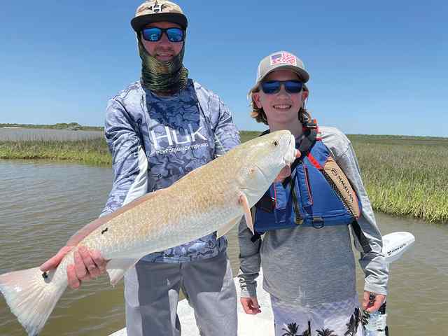 Noah Coston West Matagorda Bay - 31" personal best redfish! CPR