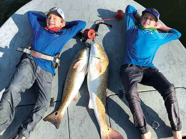 Payton Morgan & Hunter Pierce Baffin Bay - 30" & 36" redfish