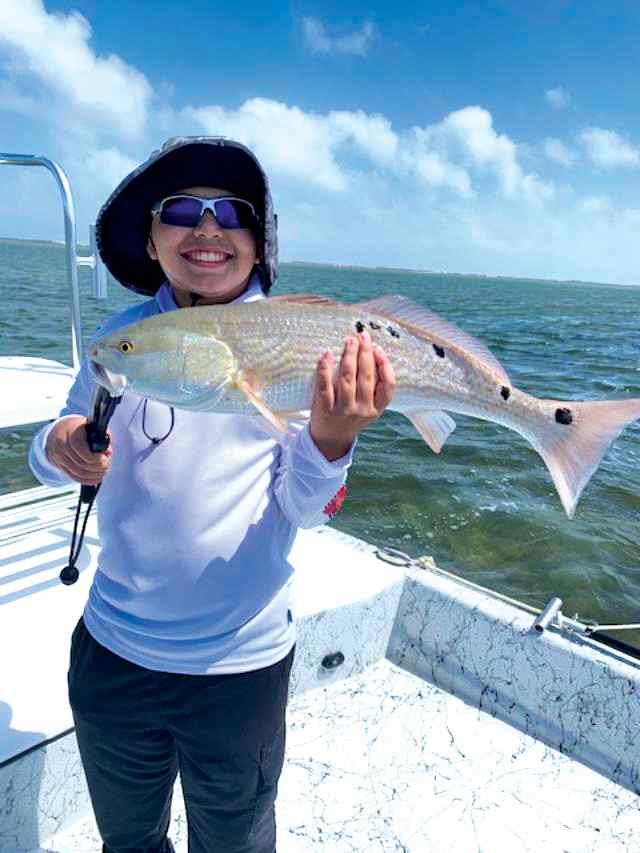 Charlie Perez Lower Laguna Madre - 25" first redfish! Caught on gulp