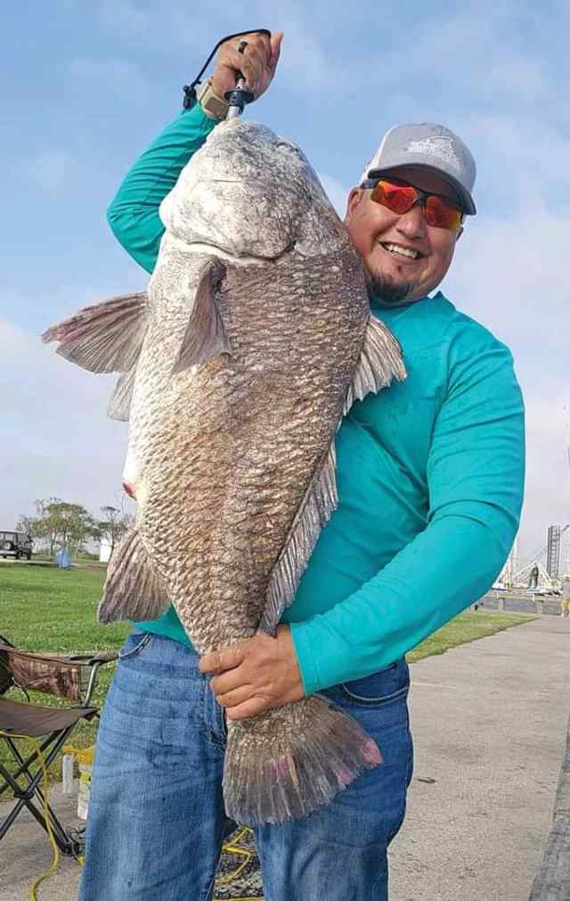 Rich Gonzales Port Arthur / Pleasure Island - 41" black drum, caught on live shrimp