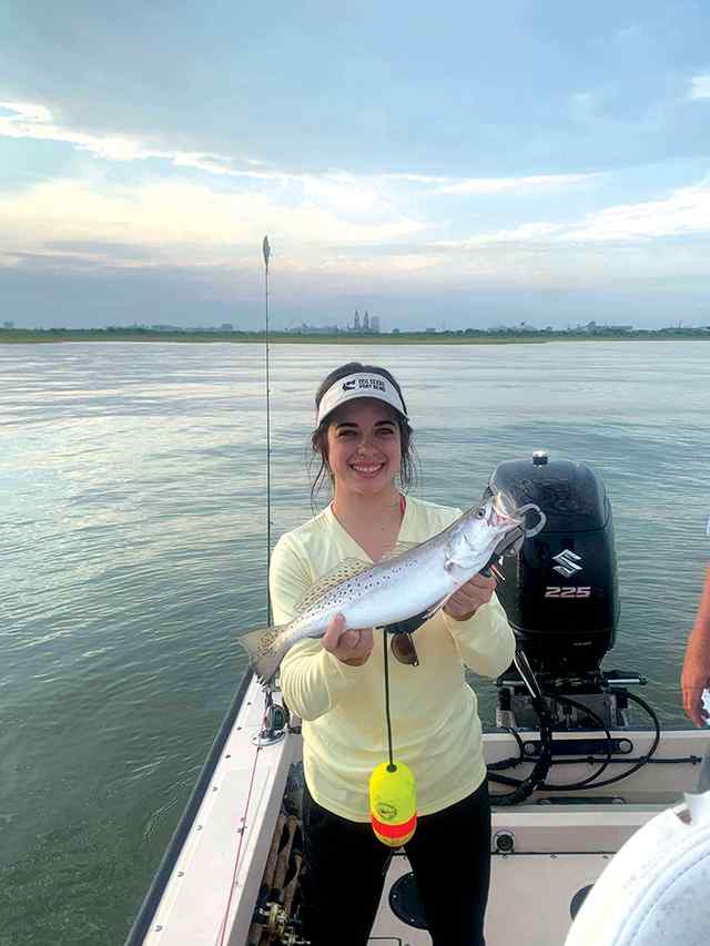 Stephanie Wills Galveston Bay - 21" trout