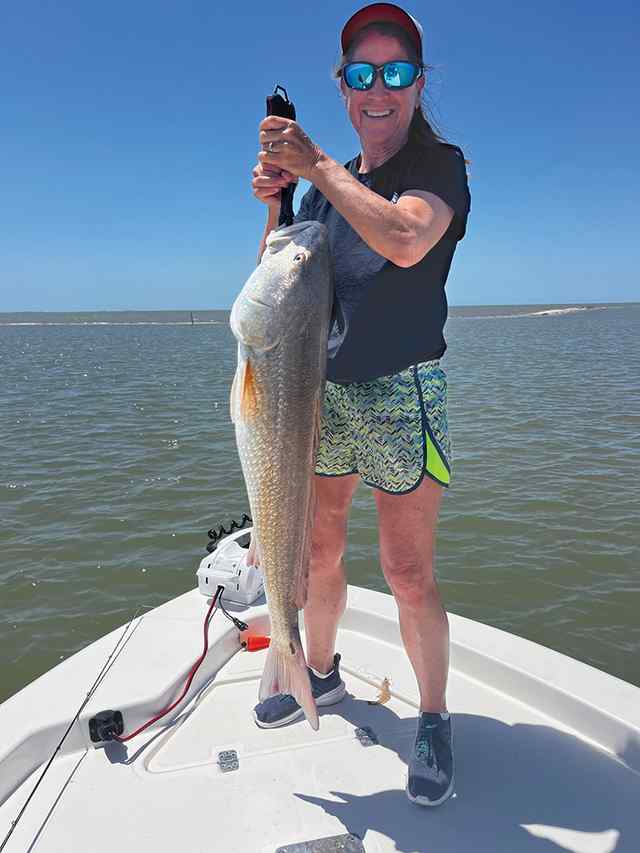 Brenda Campbell West Matagorda Bay - 35" redfish