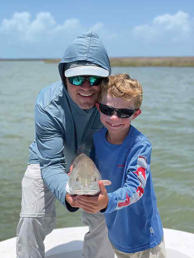 Trey Hardin & son redfish