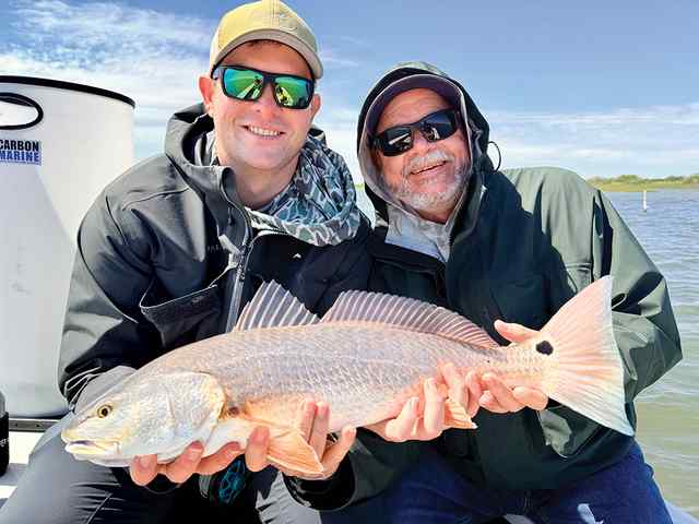 Sealy & Max Morris Rockport - redfish, caught on a fly rod