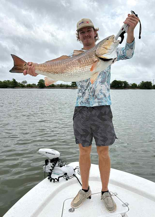 Drake Varnado Sabine Pass - 35.5" bull red CPR, caught on live shrimp