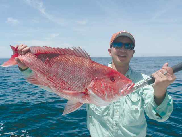 Johnson Ngo Port O'Connor26.5&quot; 12lb red snapper