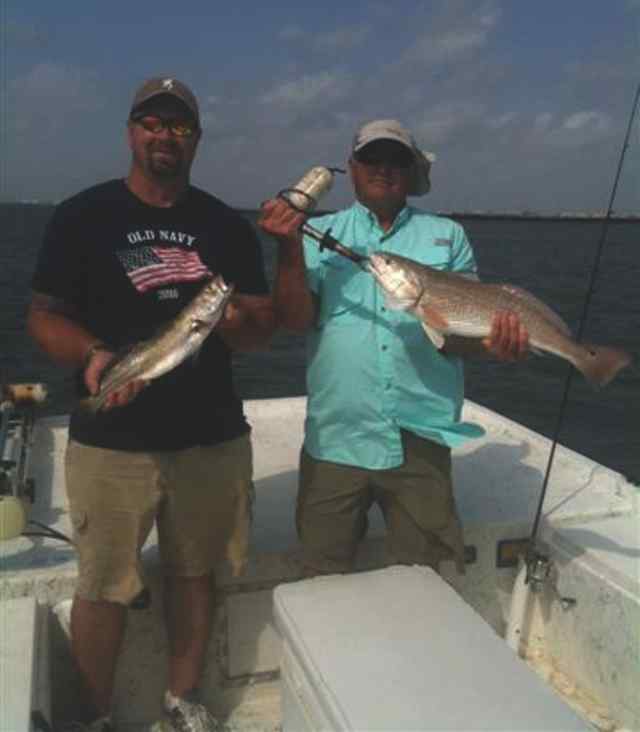 Ron Stowe, Jr. & Ron Stowe, Sr. Redfish Bay20&quot; trout &amp; 25&quot; redfish