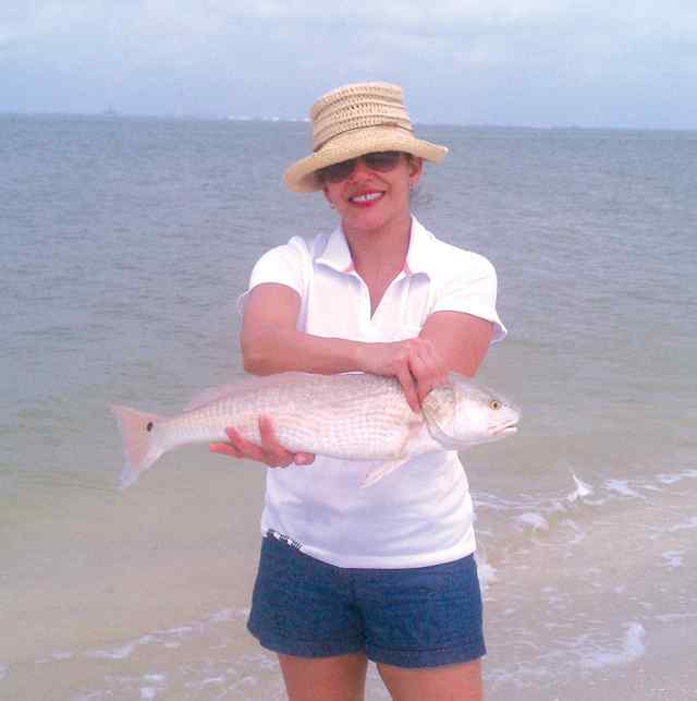 Dawn Canales first redfish!