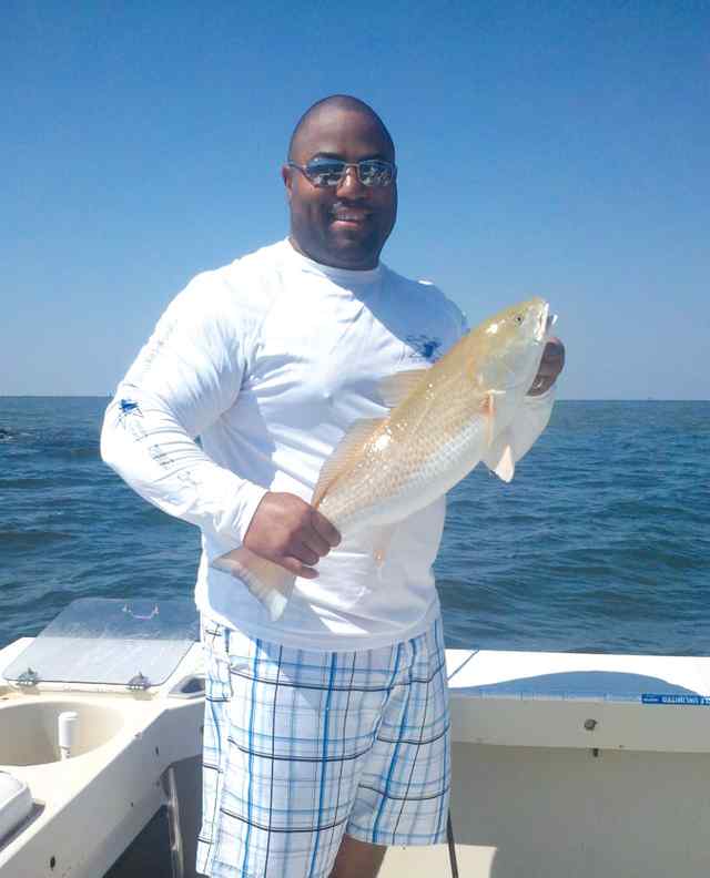 Melvin Morris first redfish!