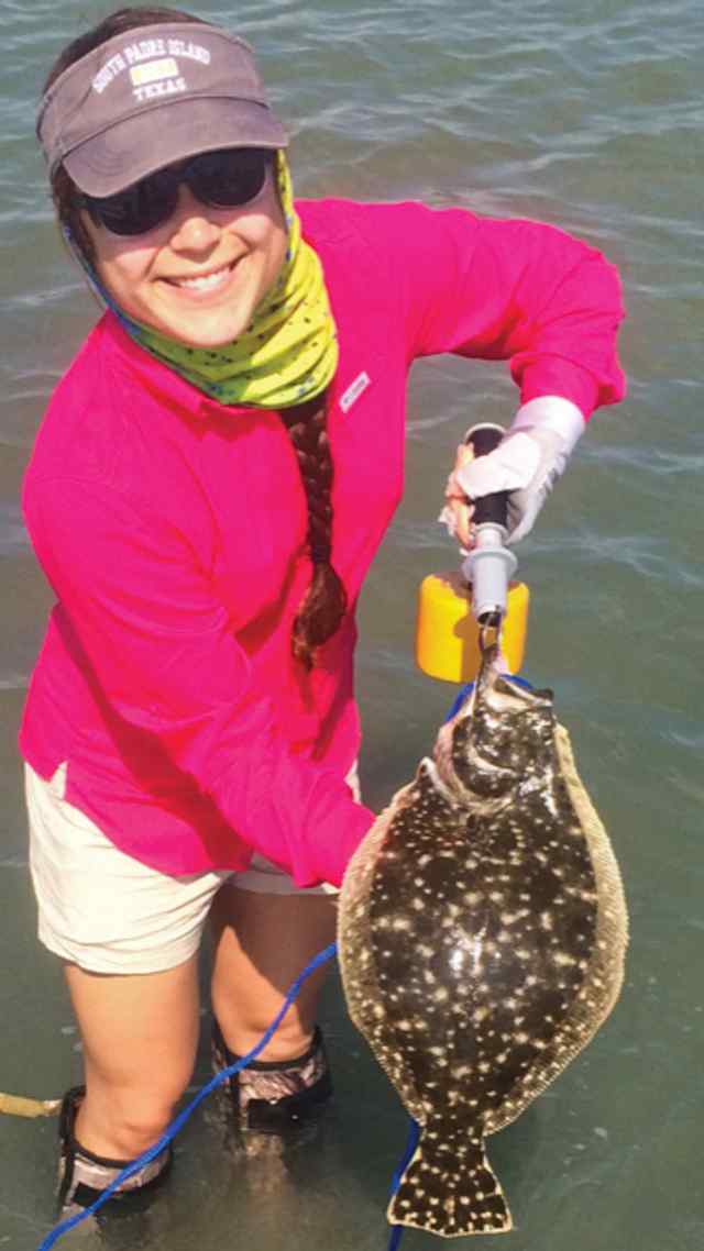 Ember Soto East Cut - 23" personal best flounder!
