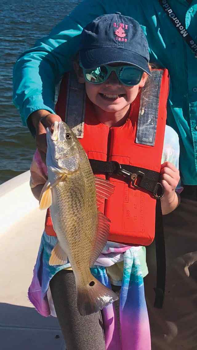 Kate Schiavino Galveston Bay - first redfish!