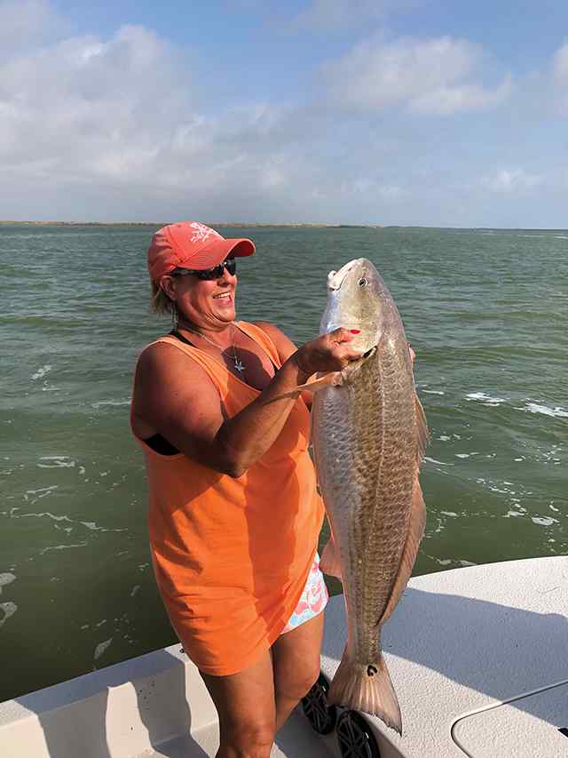 Teresa Sims Lower Laguna Madre - 38" redfish