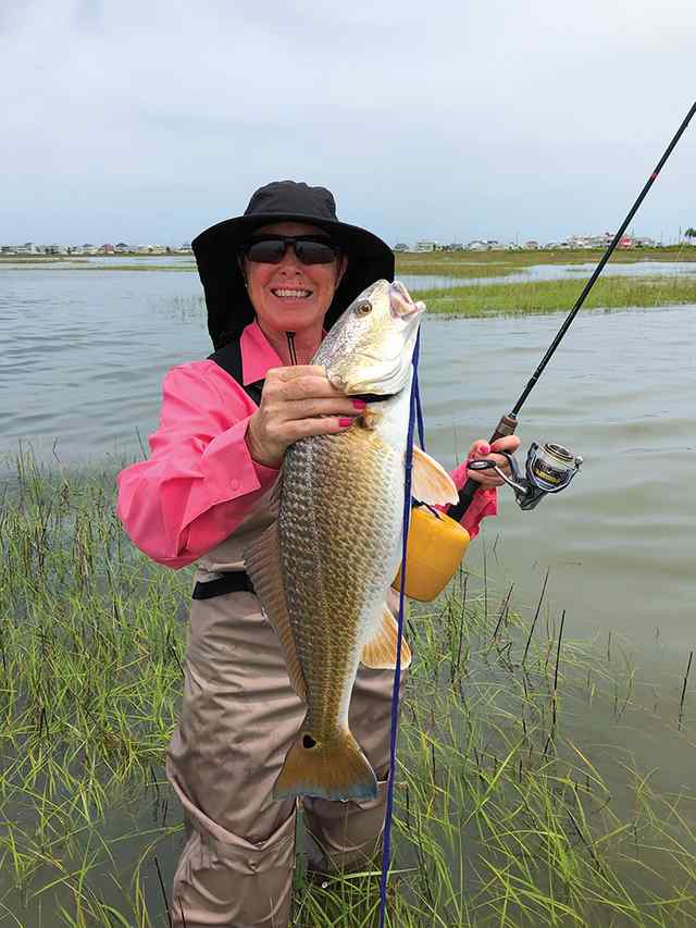 Christie Oliver West Bay - first keeper red!