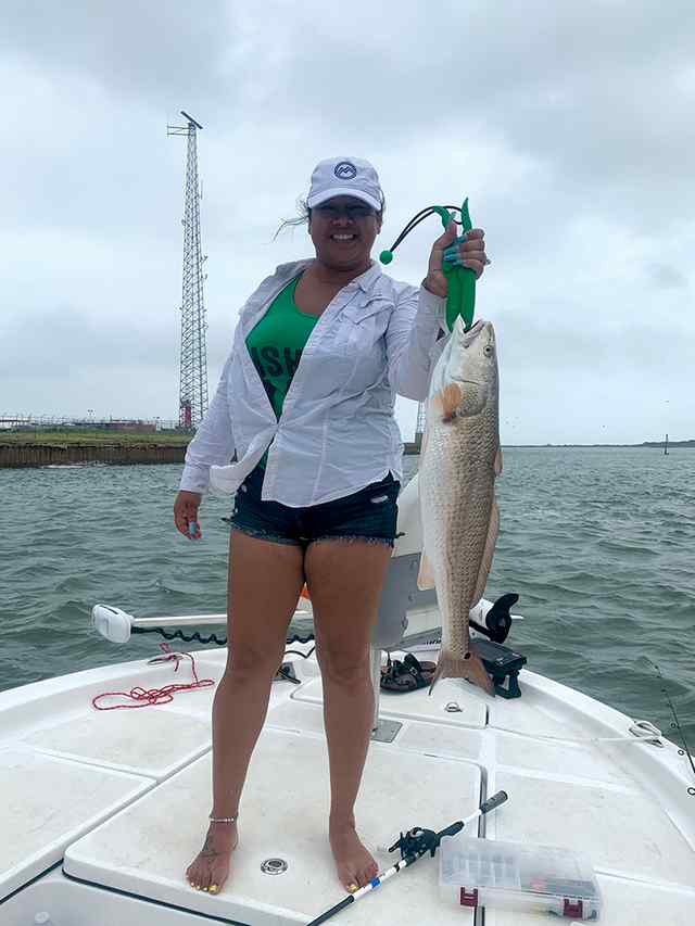 Lisa Easley Port Aransas - 26" personal best redfish!
