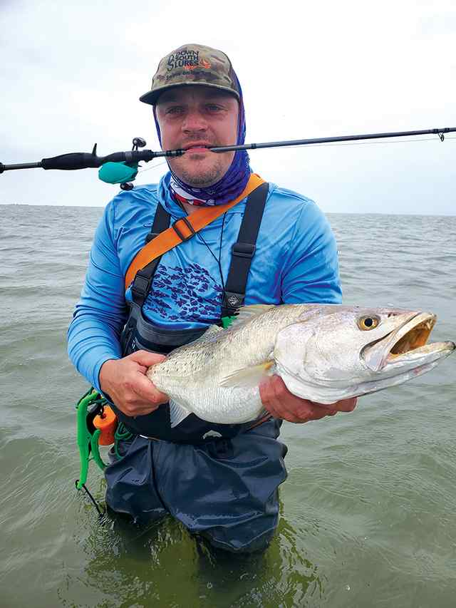 Mike Vella West Galveston Bay - 27" 6.5 lb trout CPR