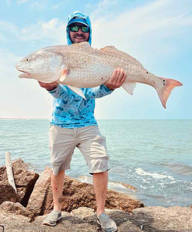 Jonathan Cazares Port Mansfield jetties - 57.8 lb personal best red!