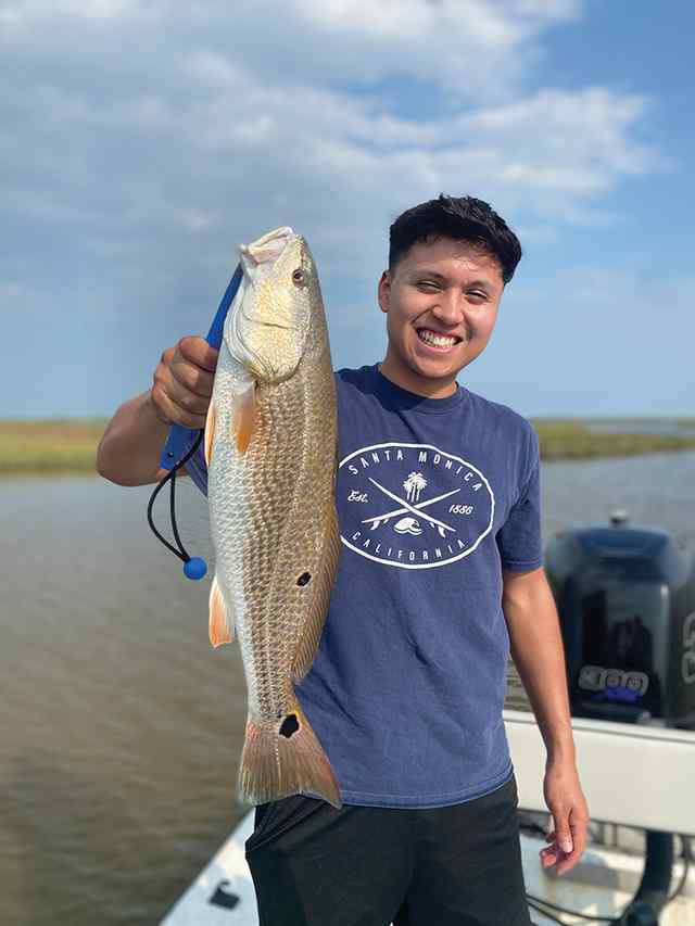 Devon Diaz Matagorda Bay - 22" first red!