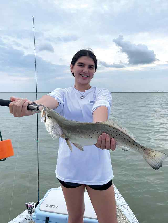Abby Rodriguez West Galveston Bay - 4 lb trout