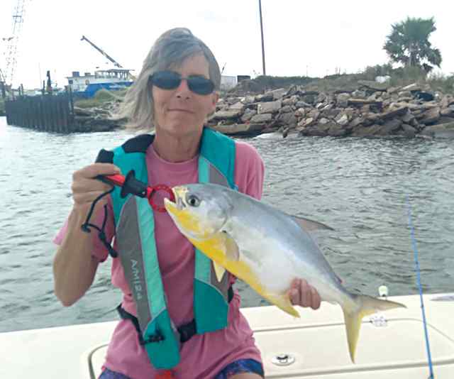Diane Agrella Galveston West Bay - 17" pompano
