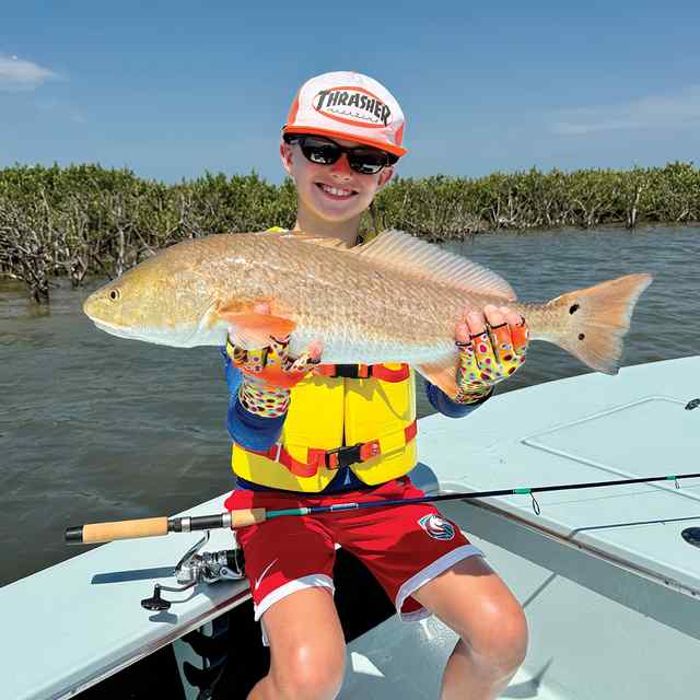 Briggs Bullock Redfish Bay - 25" first sight-casted red!