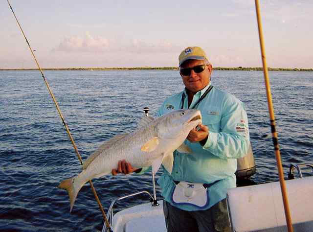 Richard Brainard Port O'Connor40&quot; bull red, caught and released