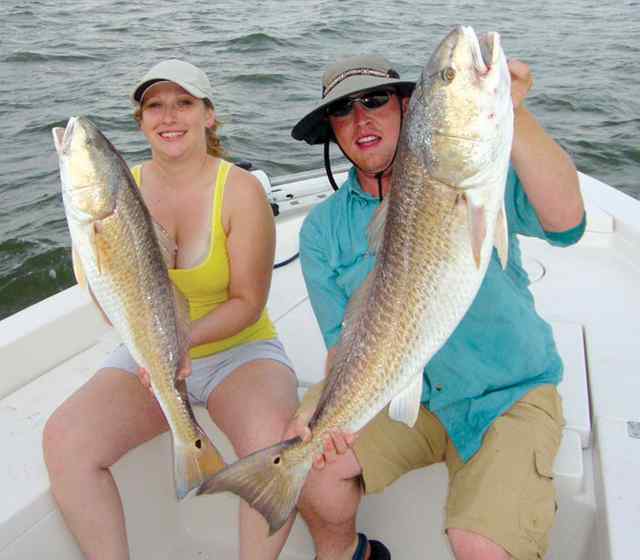 Rose Gerstenberger & Cory Jones Baffin Bayredfish CPR