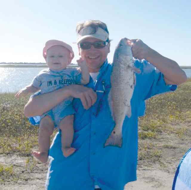 TJ and Georia Lee Griffith Galveston Bay State Parkredfish