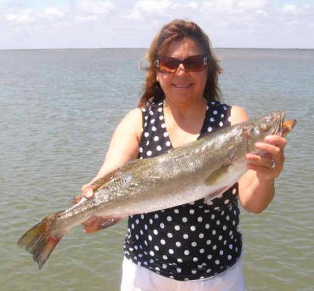 Nora Hooker Bastrop Bay28&quot; trout