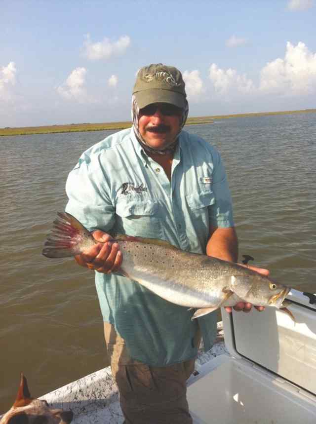 Gabe Cortez Matagorda Bay27.5&quot; personal best trout!