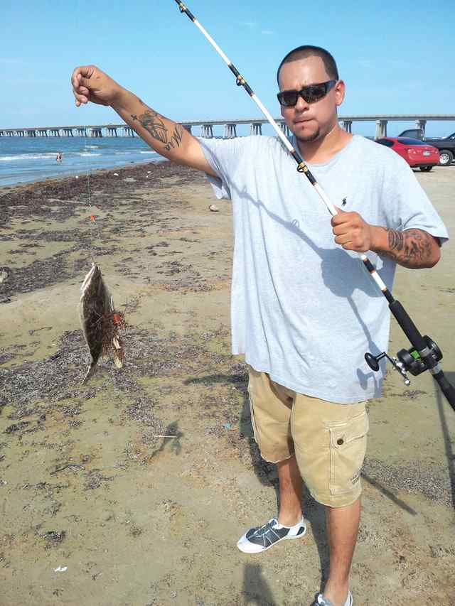 Mario Hernandez San Luis Pass13&quot; first flounder!