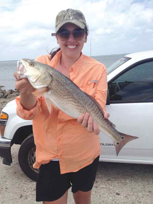 Brandy Medus Aransas Bay22&quot; first redfish!