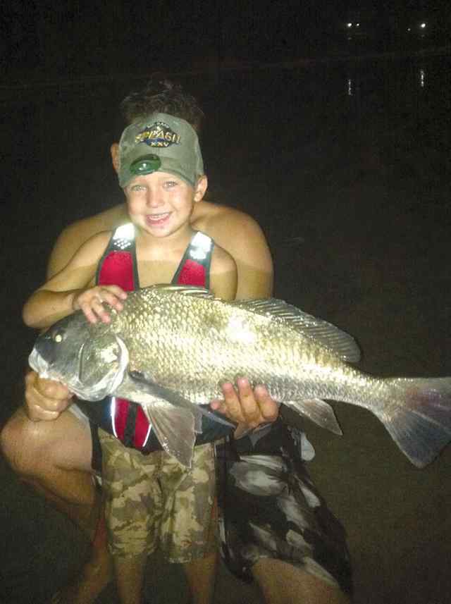 Gage Veselka Port Aransas jettiesfirst black drum!