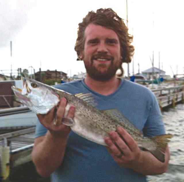 Everett Davies Offats Bayou23&quot; first keeper speck