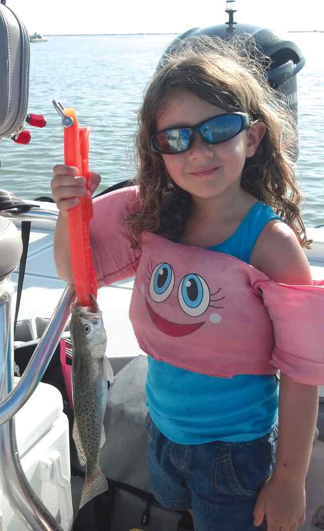 Molly Stamps Rockportfirst trout!