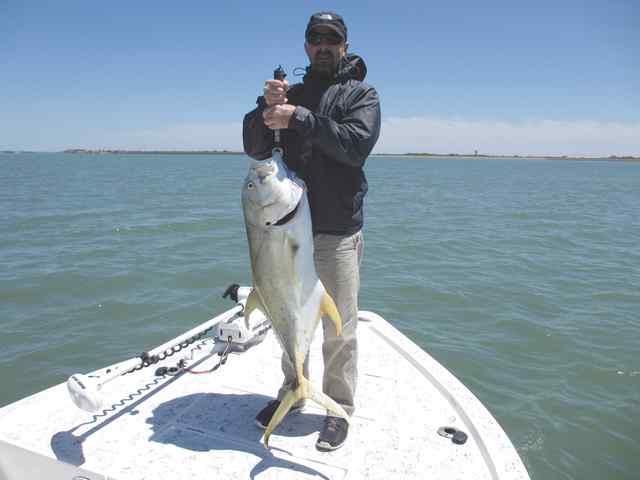 Brad Lackey ICW at Port Aransas44&quot; jack crevalle