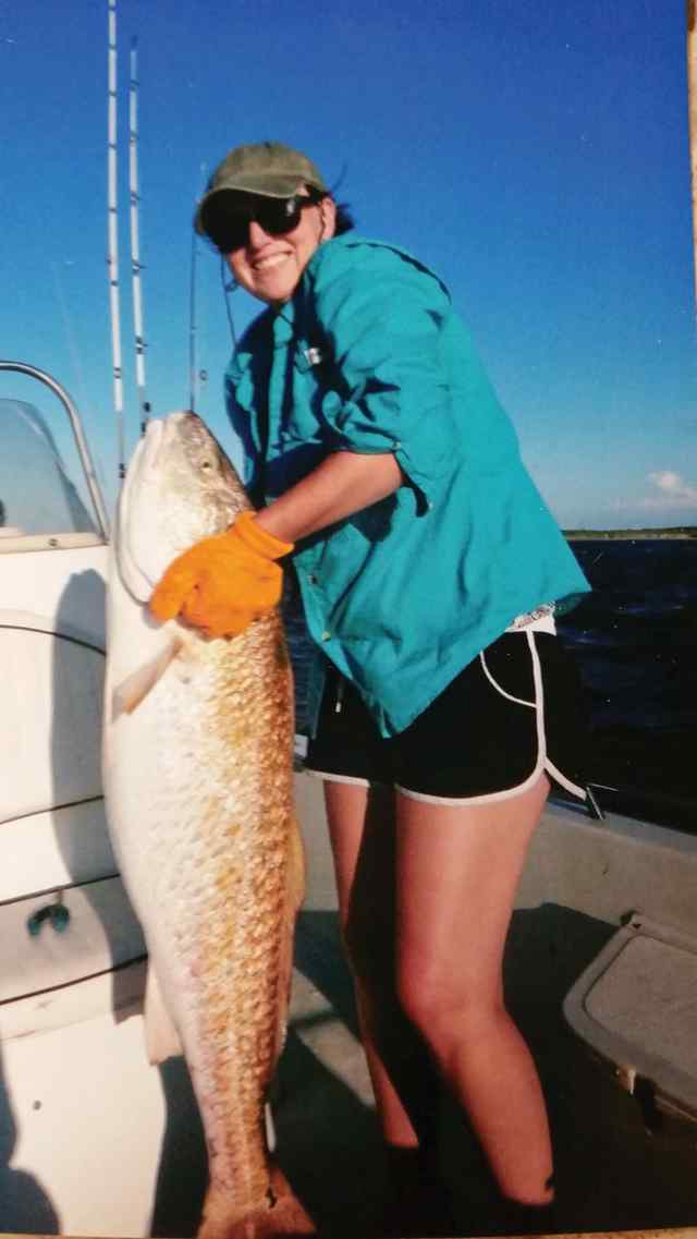 Candice Andrews Port O'Connor48&quot; 50 lb redfishThis fish followed 15 minutes after a 50&quot; 60 lb redfish. These are by far the biggest fish I've ever caught!