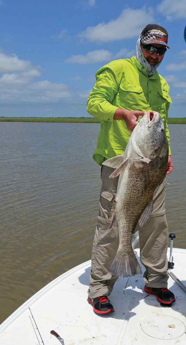 Tim Berry Crab Lake, Matagorda40&quot; black drum CPR
