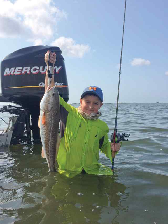 Coen Cantu Baffin Bay, first wading trip!6-8 lb redfish CPR