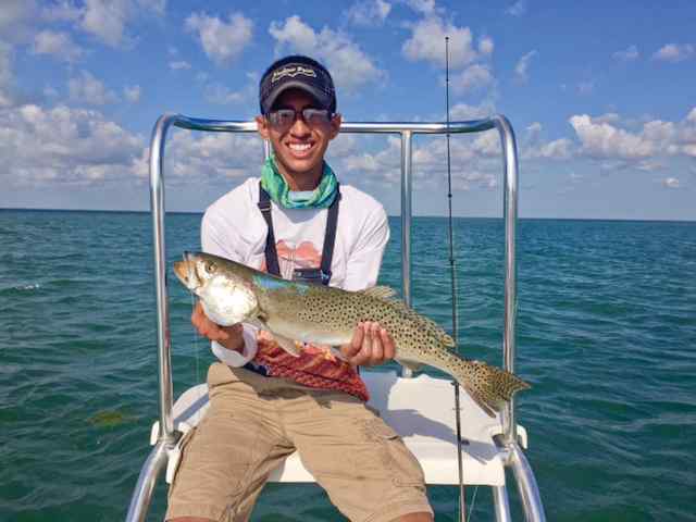 Marcus Molina South Padre Island - 25" personal best trout!