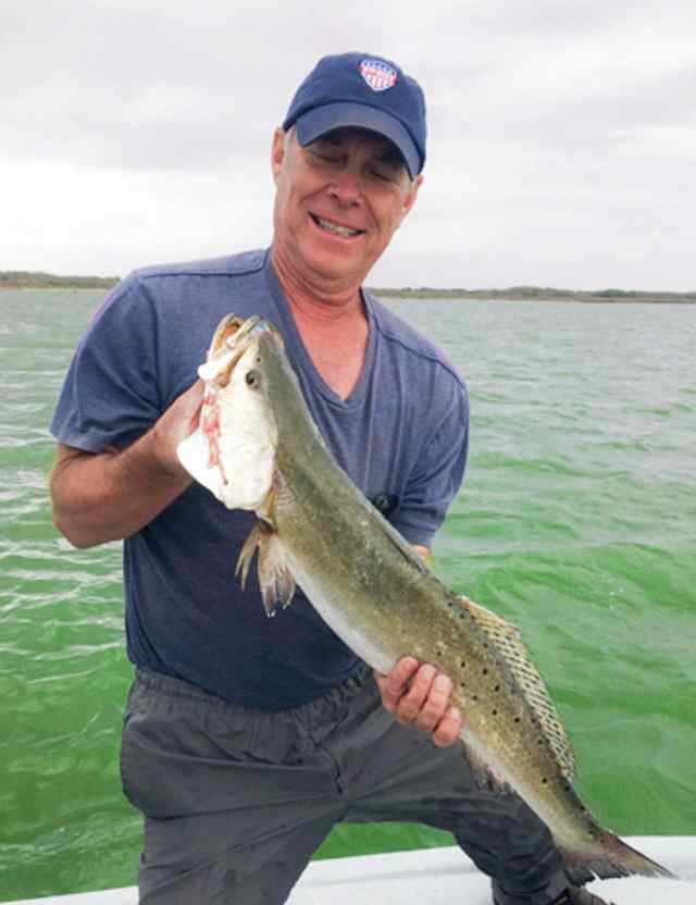 Mike Mullenix Upper Laguna Madre - 28" speck, caught on a mullet MirrOlure