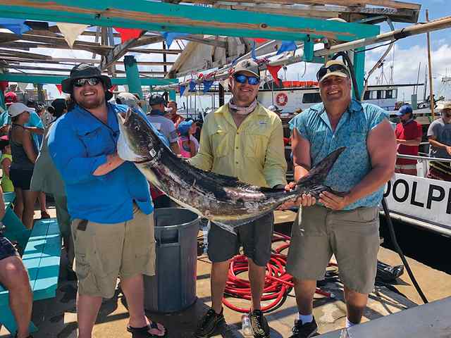 Kevin Kozowyk 20 miles north of Port Aransas - 63" 58 lb 4 oz cobia, caught off an oil rig