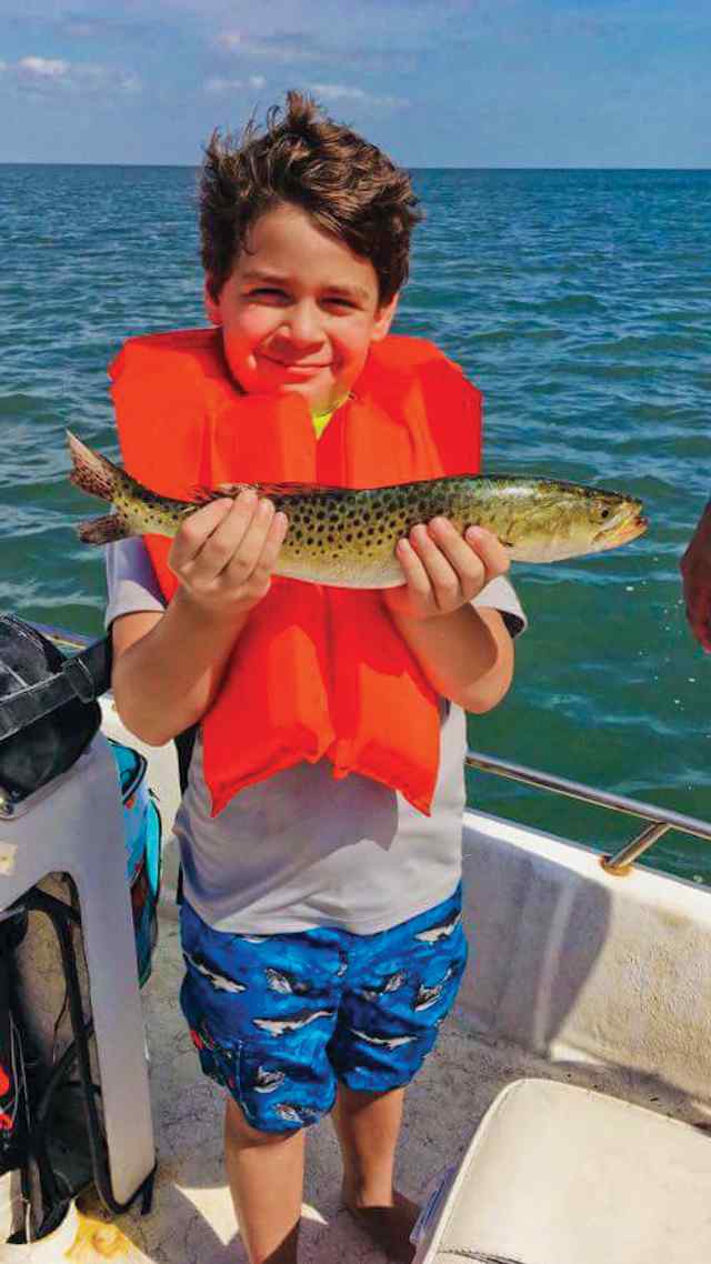 Anderson Pitchford South Padre Island - first fish!
