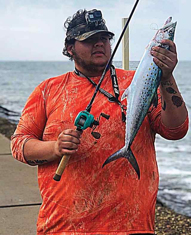 Albert Barrientes Surfside jetties - Spanish mackerel