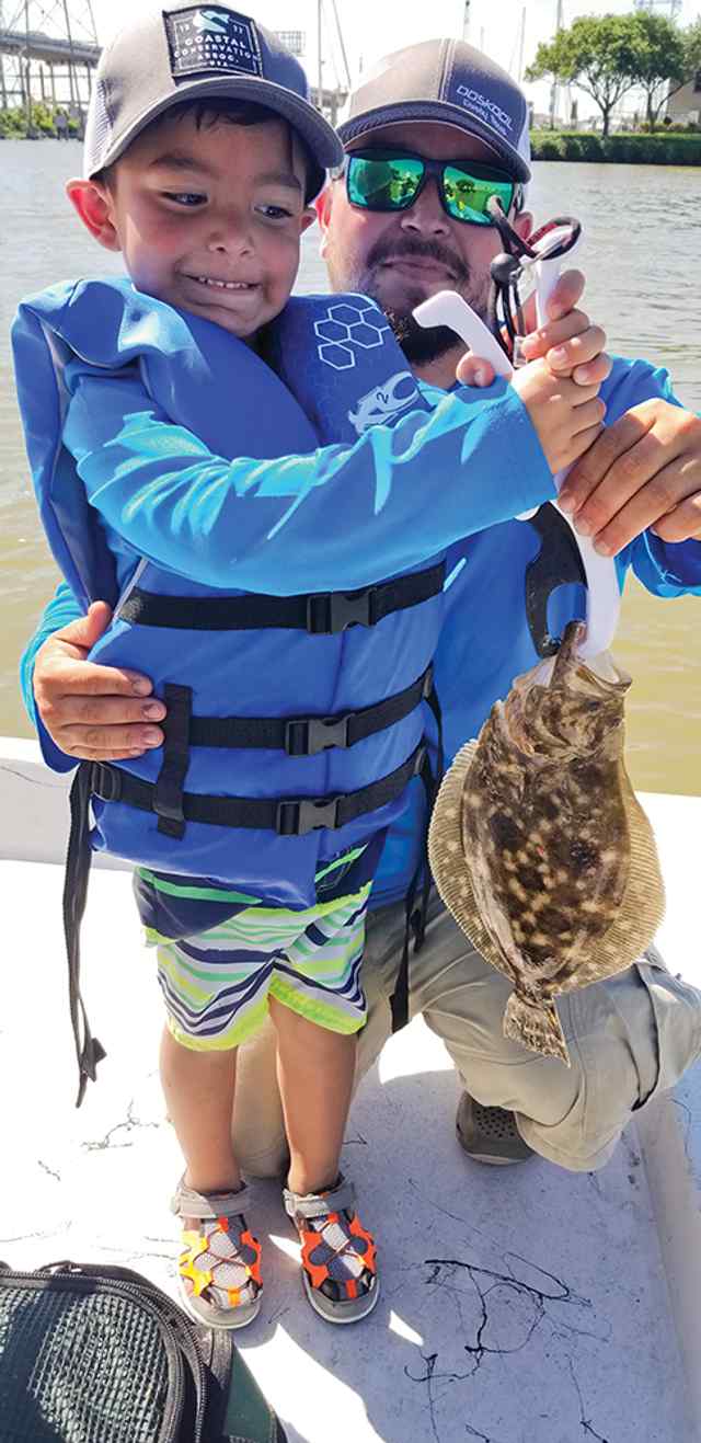 Little Beaver Kemah Boardwalk - first flounder! CPR